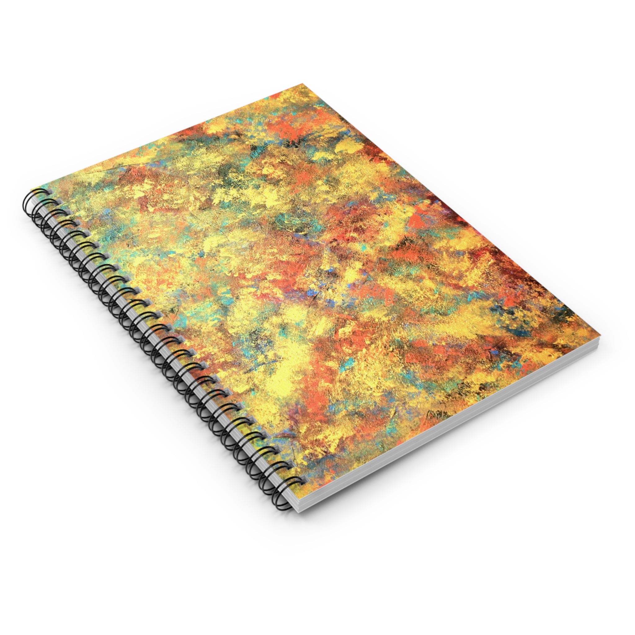 Autumn Abstract Spiral Notebook — Ruled Lined Journal for Notes & Sketches