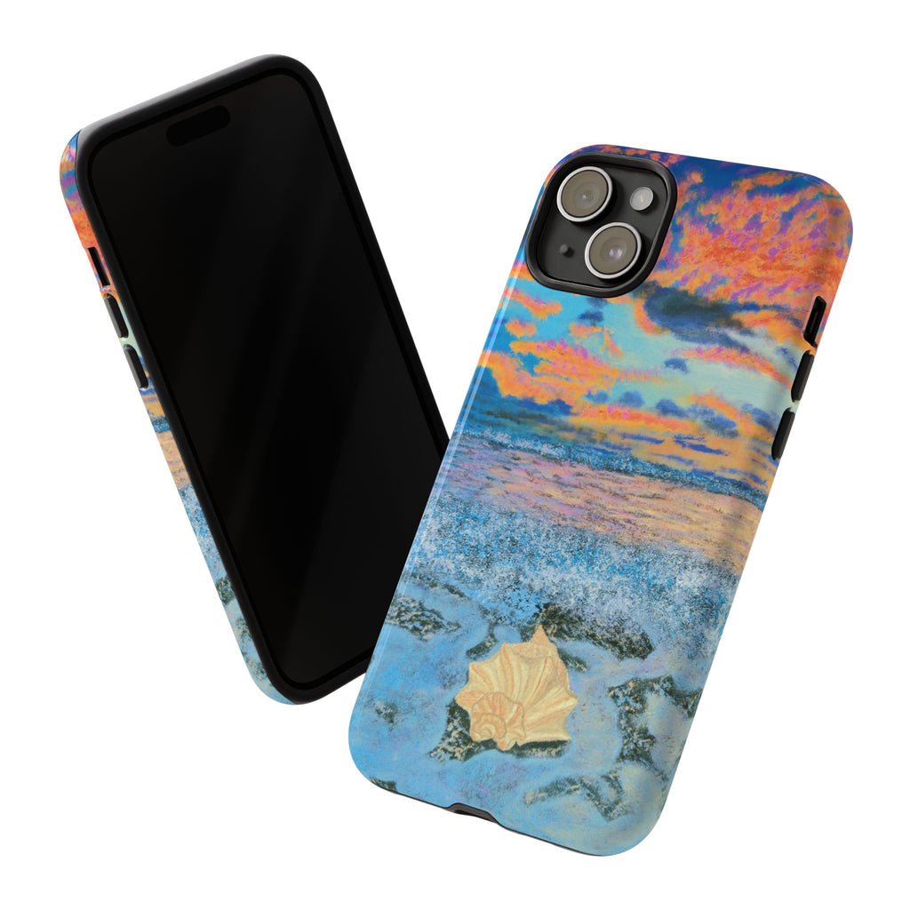 Beach Sunset Phone Case — Tropical Ocean Waves Protective iPhone Cover