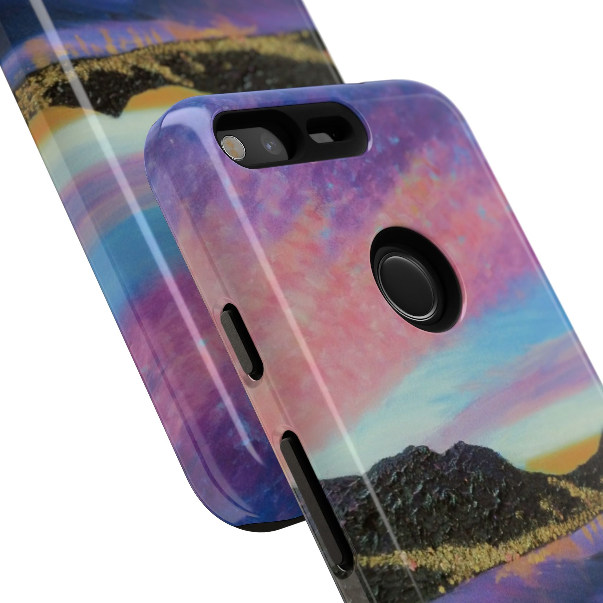 Sunset Mountain Landscape Phone Case — Colorful Sky Tough Case