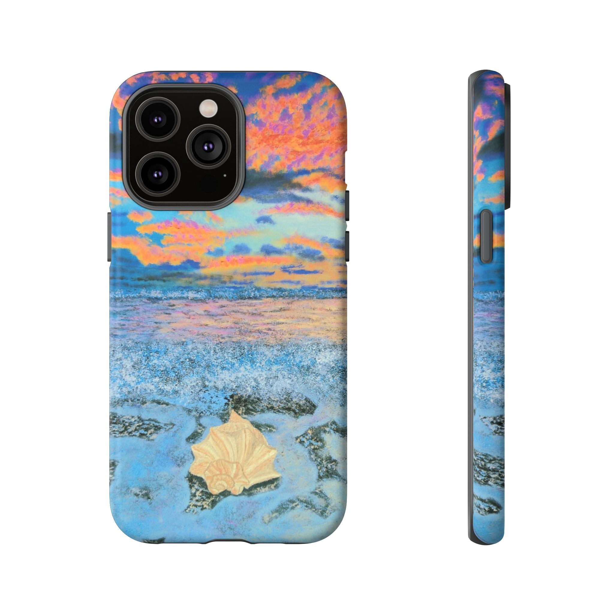 Beach Sunset Phone Case — Tropical Ocean Waves Protective iPhone Cover