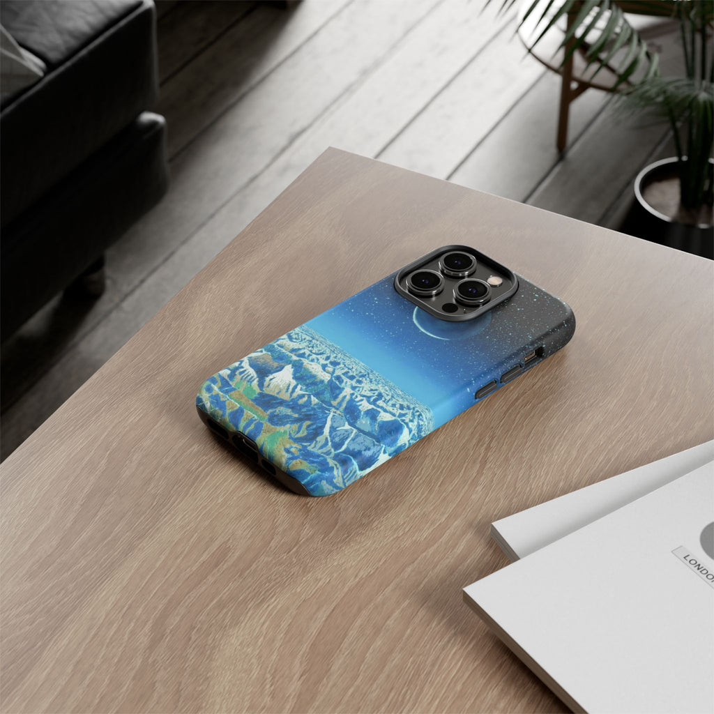 Moon- Himalayas Phone Case — Night Sky Crescent Moon Protective Tough Case