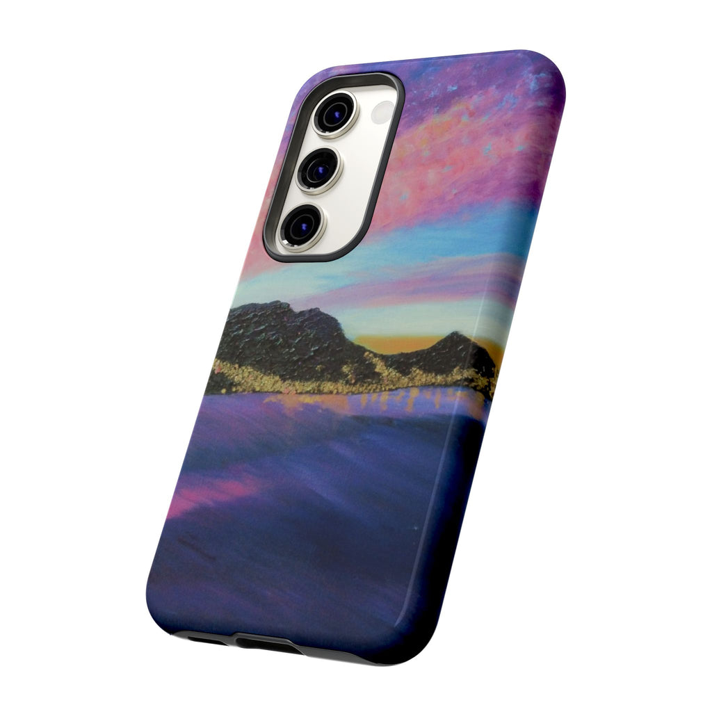 Sunset Mountain Landscape Phone Case — Colorful Sky Tough Case