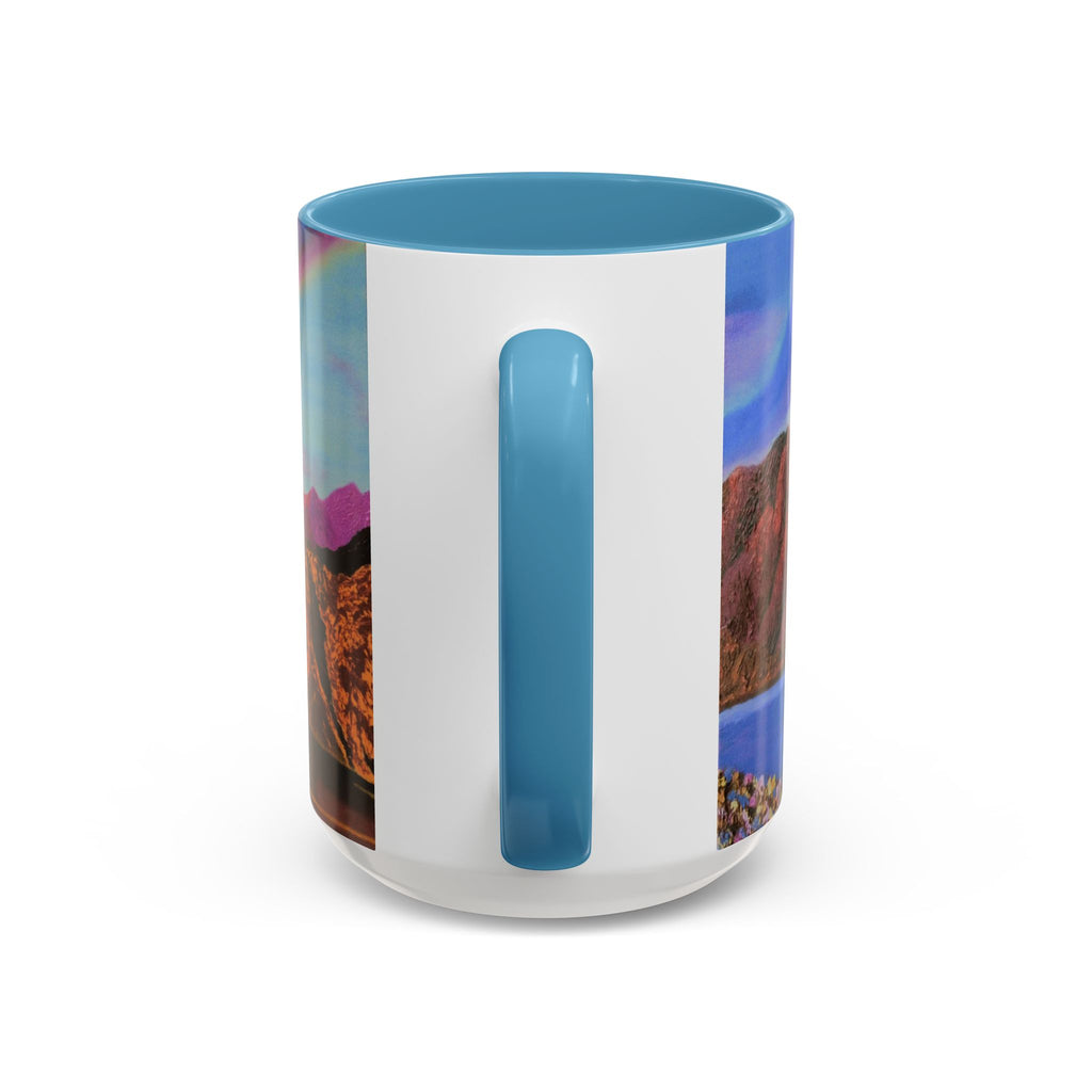 Scenic Mountain Lake Accent Coffee Mug