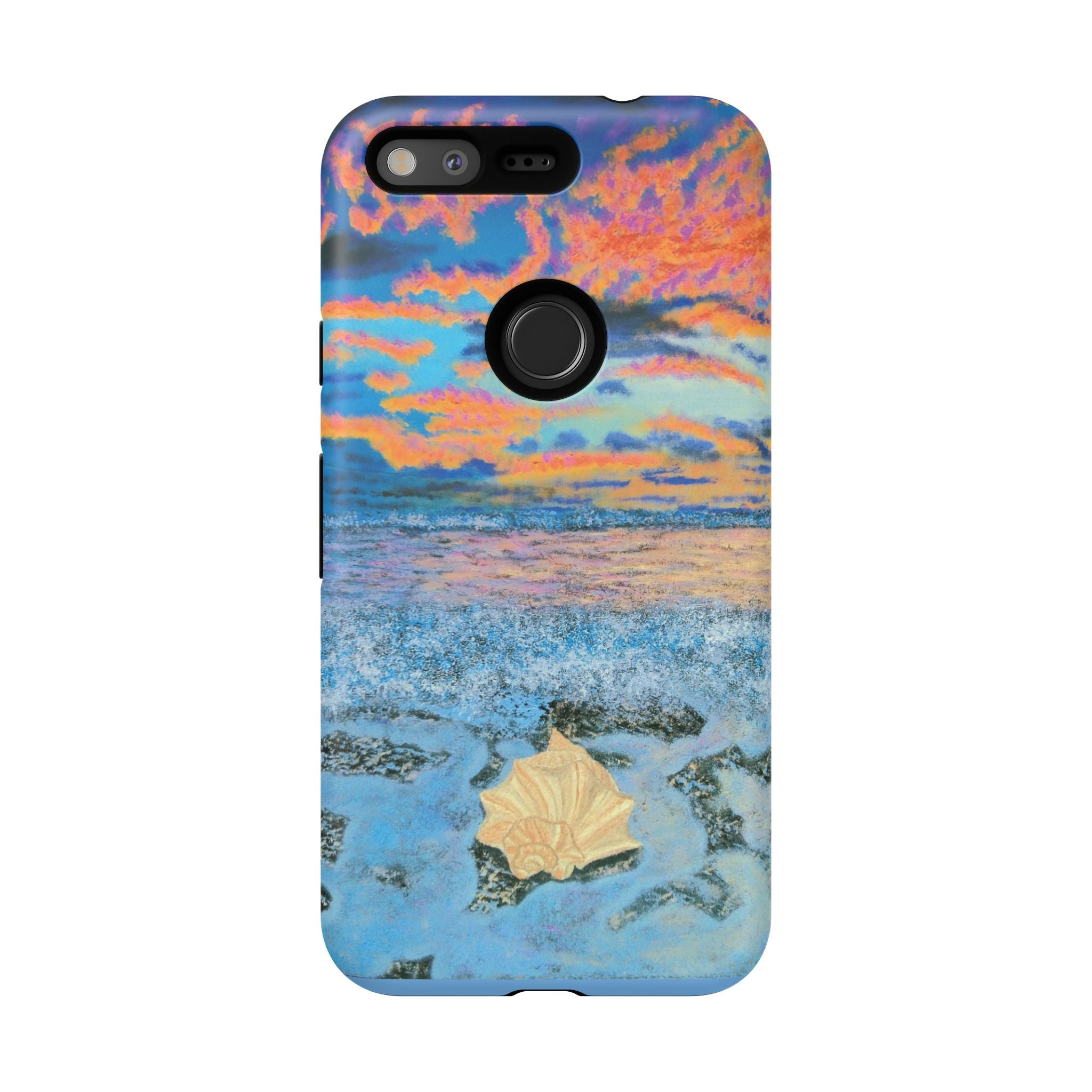 Beach Sunset Phone Case — Tropical Ocean Waves Protective iPhone Cover