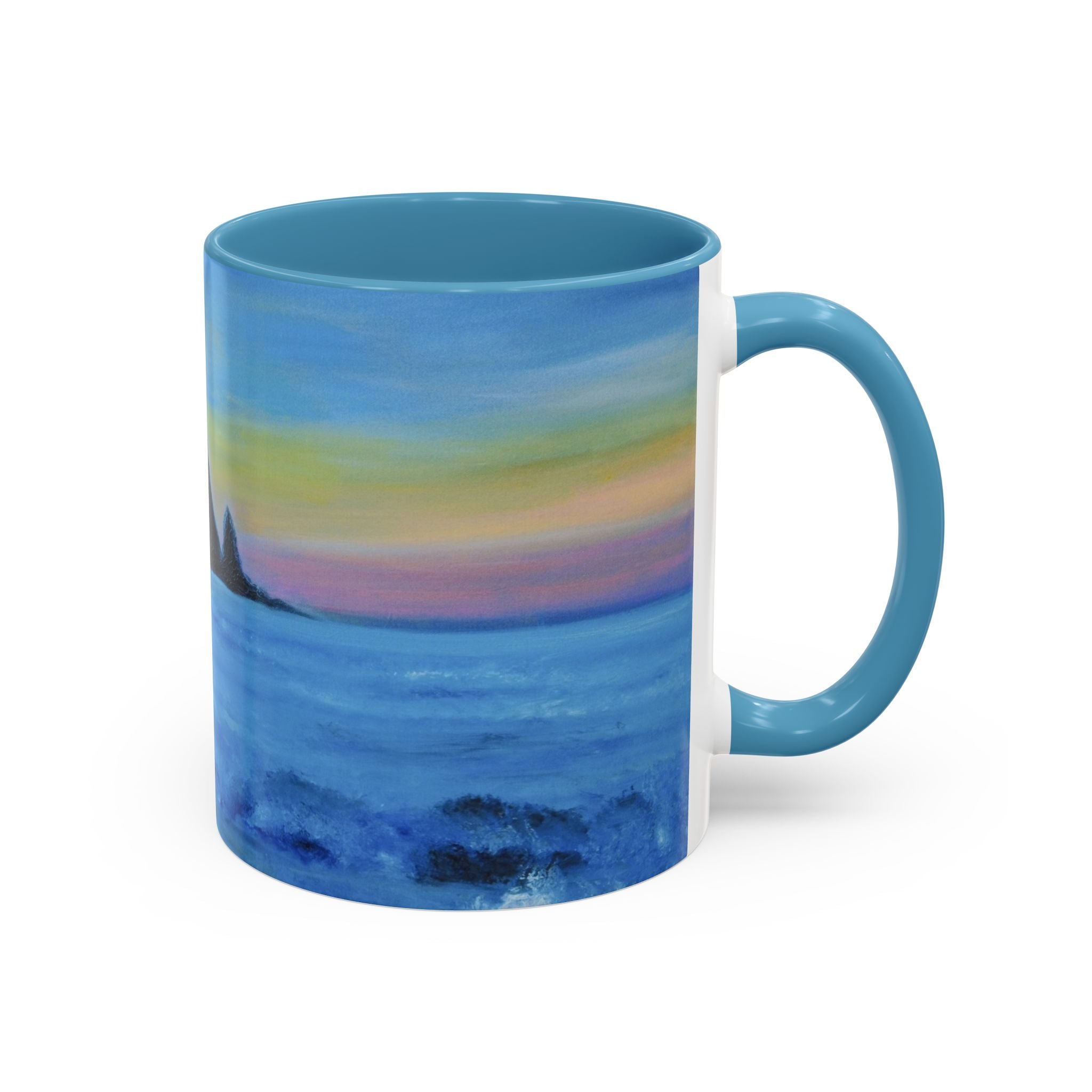 Ocean Sunset Coffee Mug — Scenic Seascape Accent Mug
