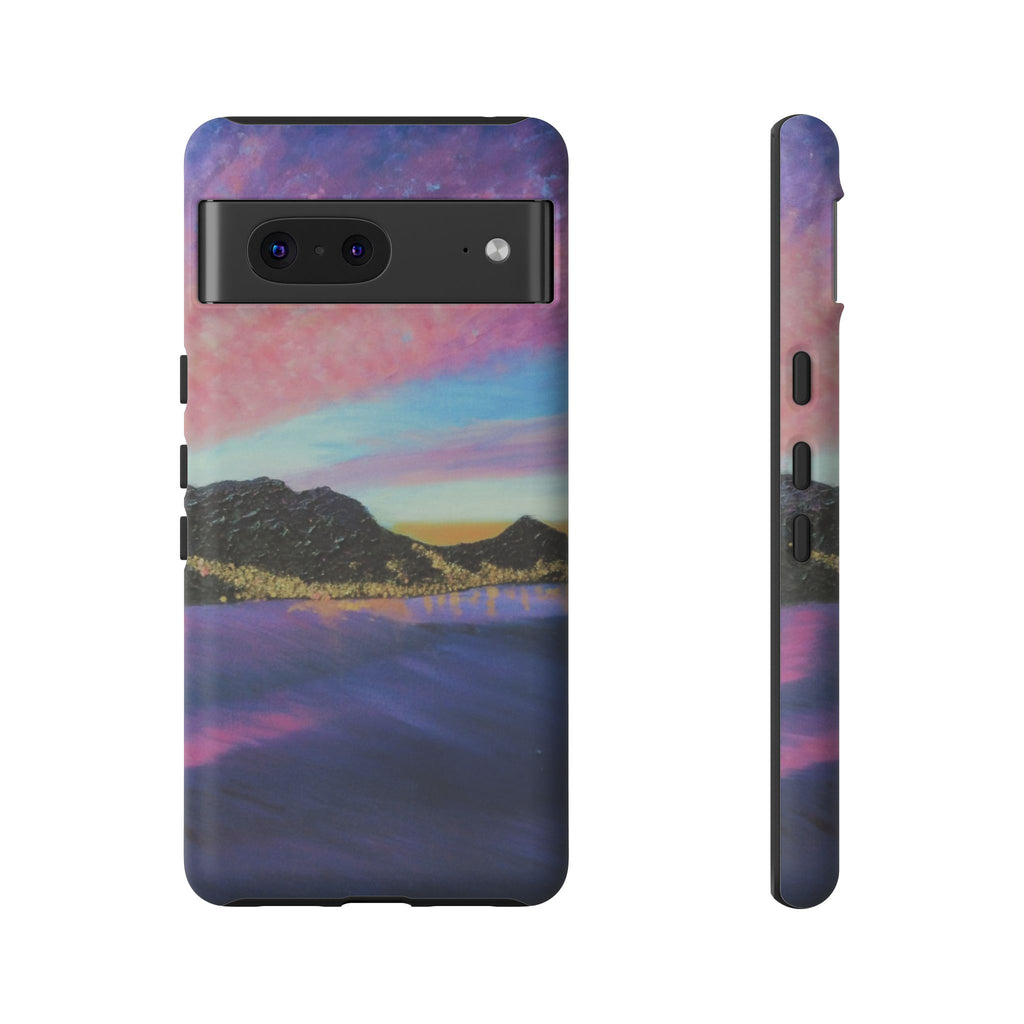Sunset Mountain Landscape Phone Case — Colorful Sky Tough Case