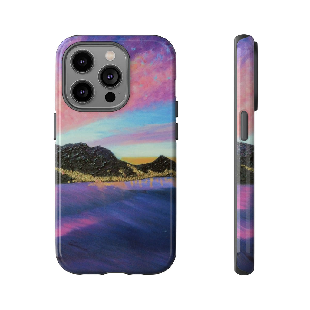 Sunset Mountain Landscape Phone Case — Colorful Sky Tough Case
