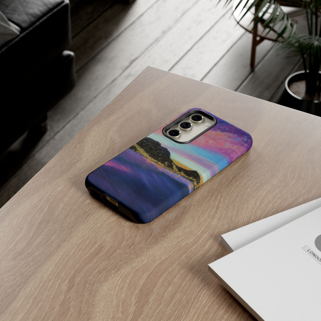 Sunset Mountain Landscape Phone Case — Colorful Sky Tough Case