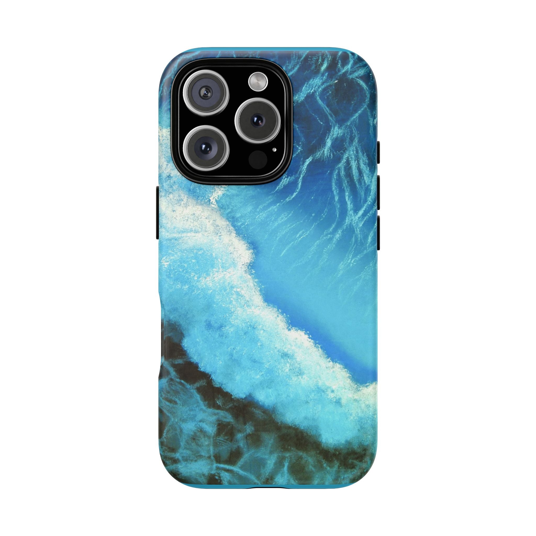 Ocean Wave Tough Phone Case — Blue Sea Water Protective Cover