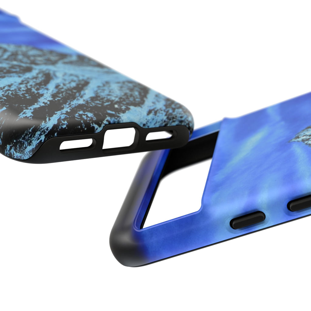 Mountain Peak Blue Tough Phone Case — Rugged Protective iPhone Cover