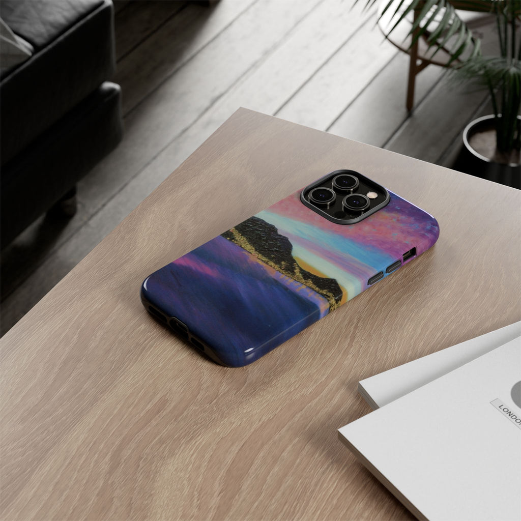 Sunset Mountain Landscape Phone Case — Colorful Sky Tough Case