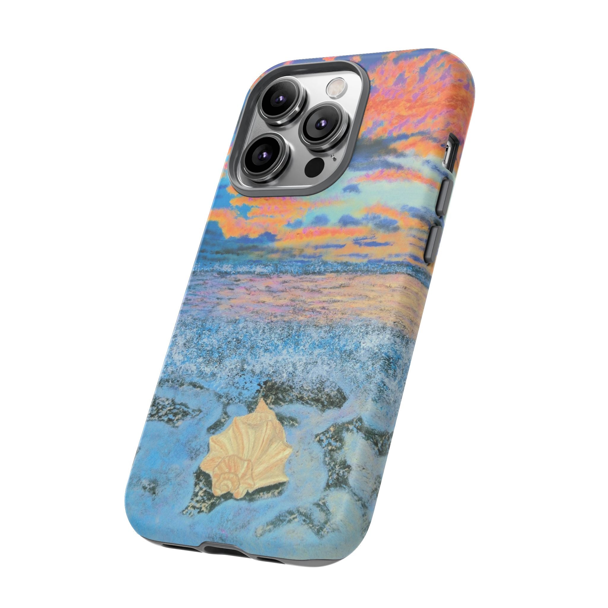 Beach Sunset Phone Case — Tropical Ocean Waves Protective iPhone Cover