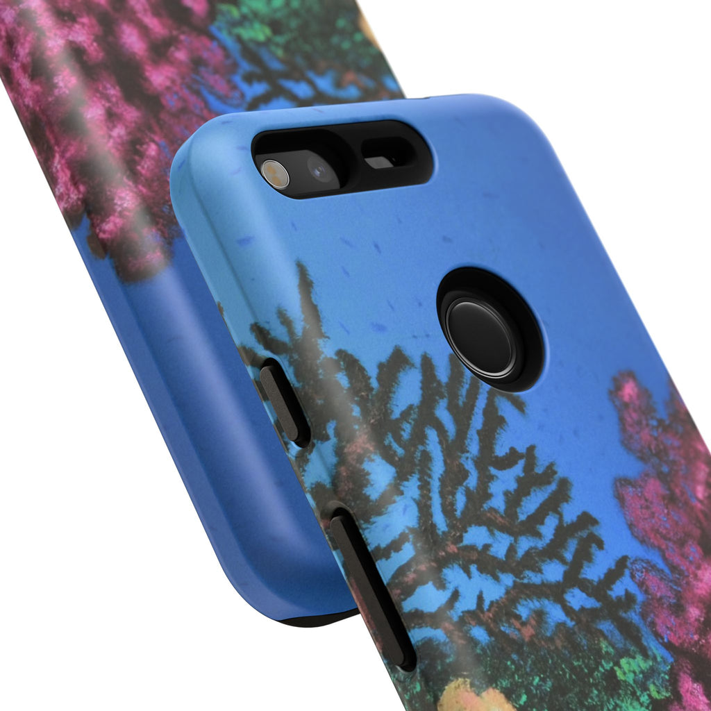 Coral Reef Tough Phone Case — Underwater Ocean Art iPhone Protector