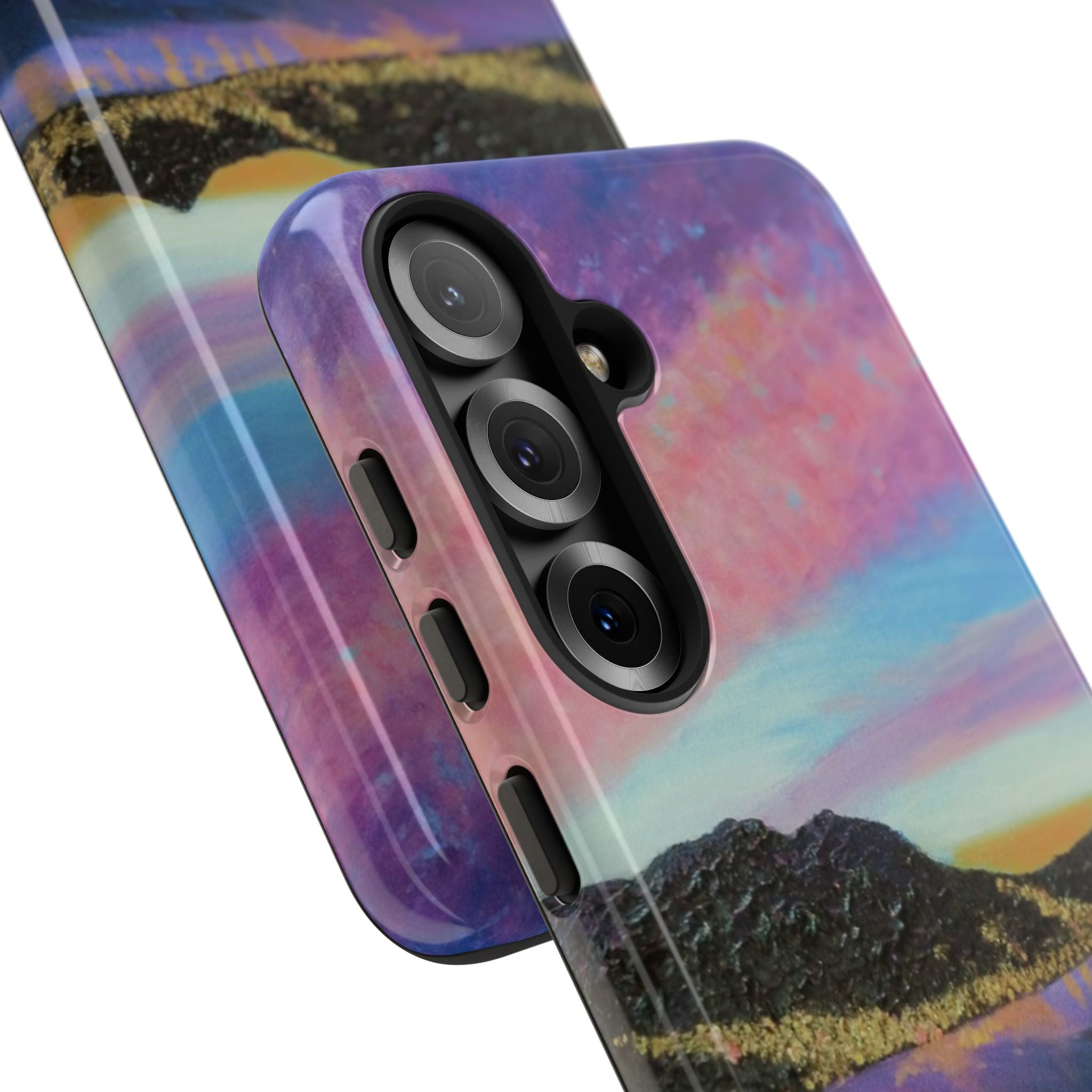 Sunset Mountain Landscape Phone Case — Colorful Sky Tough Case