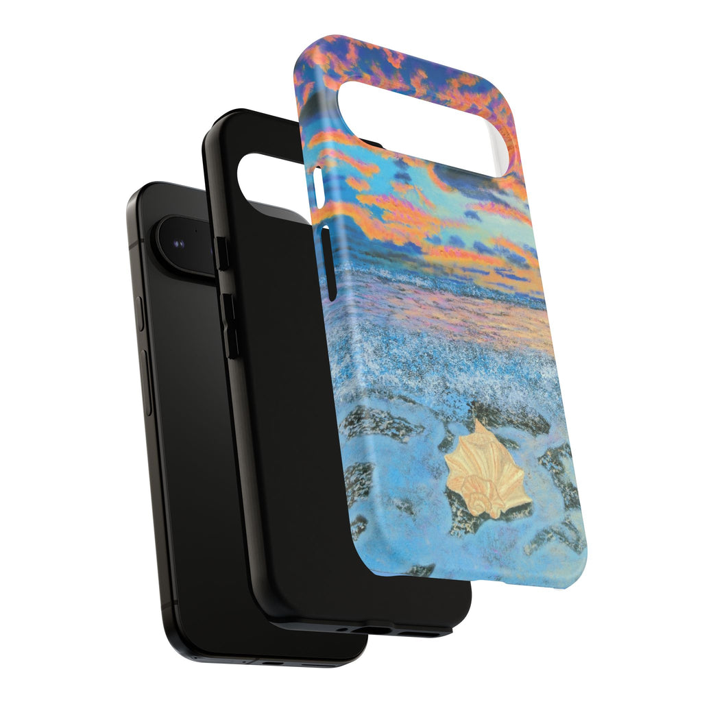 Beach Sunset Phone Case — Tropical Ocean Waves Protective iPhone Cover