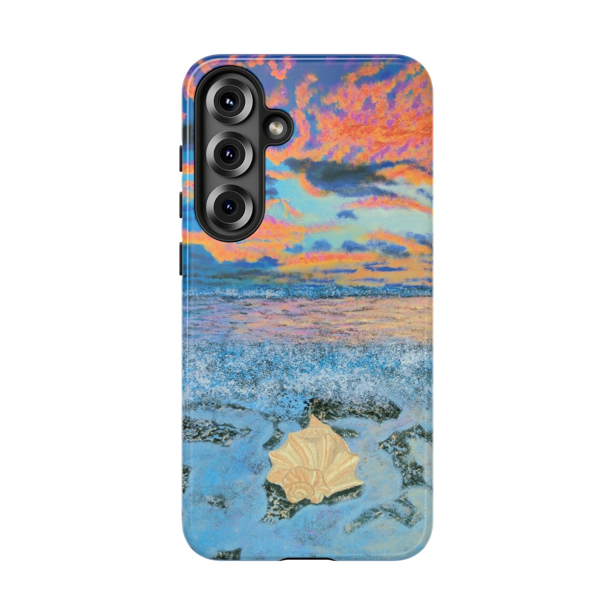 Beach Sunset Phone Case — Tropical Ocean Waves Protective iPhone Cover