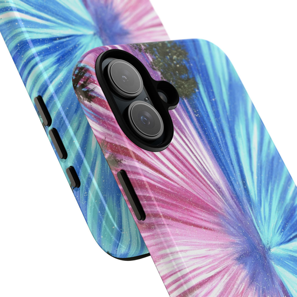 Phone Case — Pink & Blue Burst Tough Protective Case