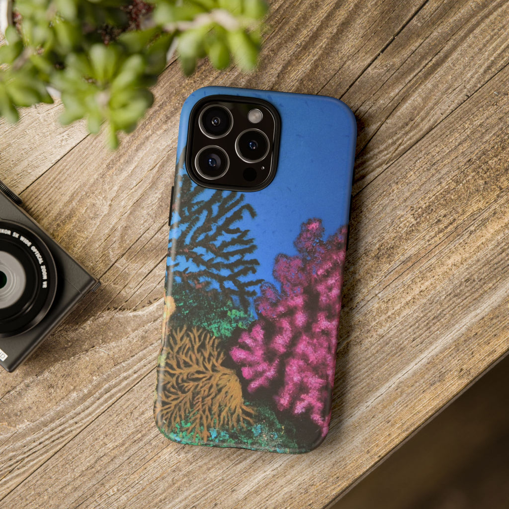 Coral Reef Tough Phone Case — Underwater Ocean Art iPhone Protector