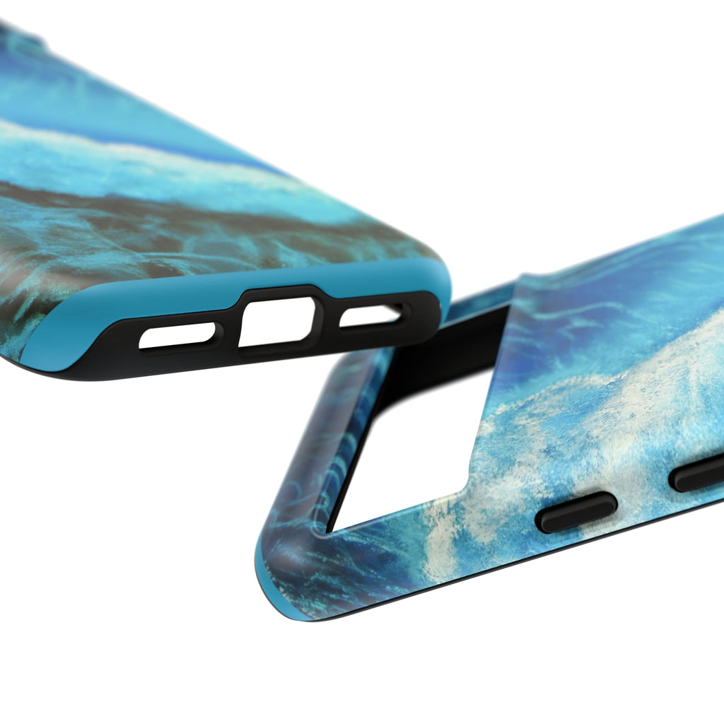 Ocean Wave Tough Phone Case — Blue Sea Water Protective Cover