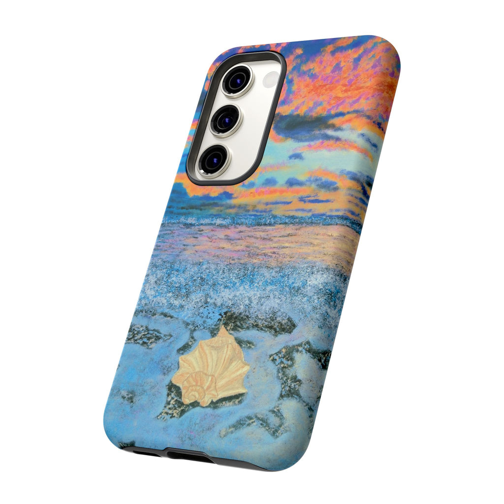 Beach Sunset Phone Case — Tropical Ocean Waves Protective iPhone Cover