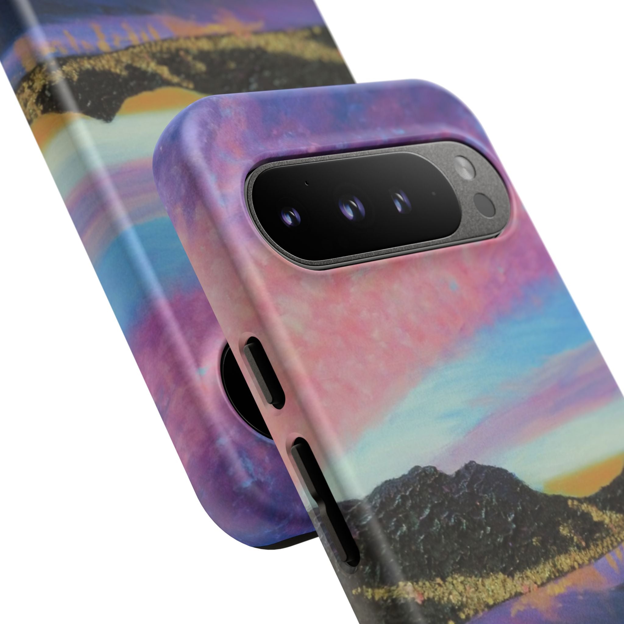 Sunset Mountain Landscape Phone Case — Colorful Sky Tough Case