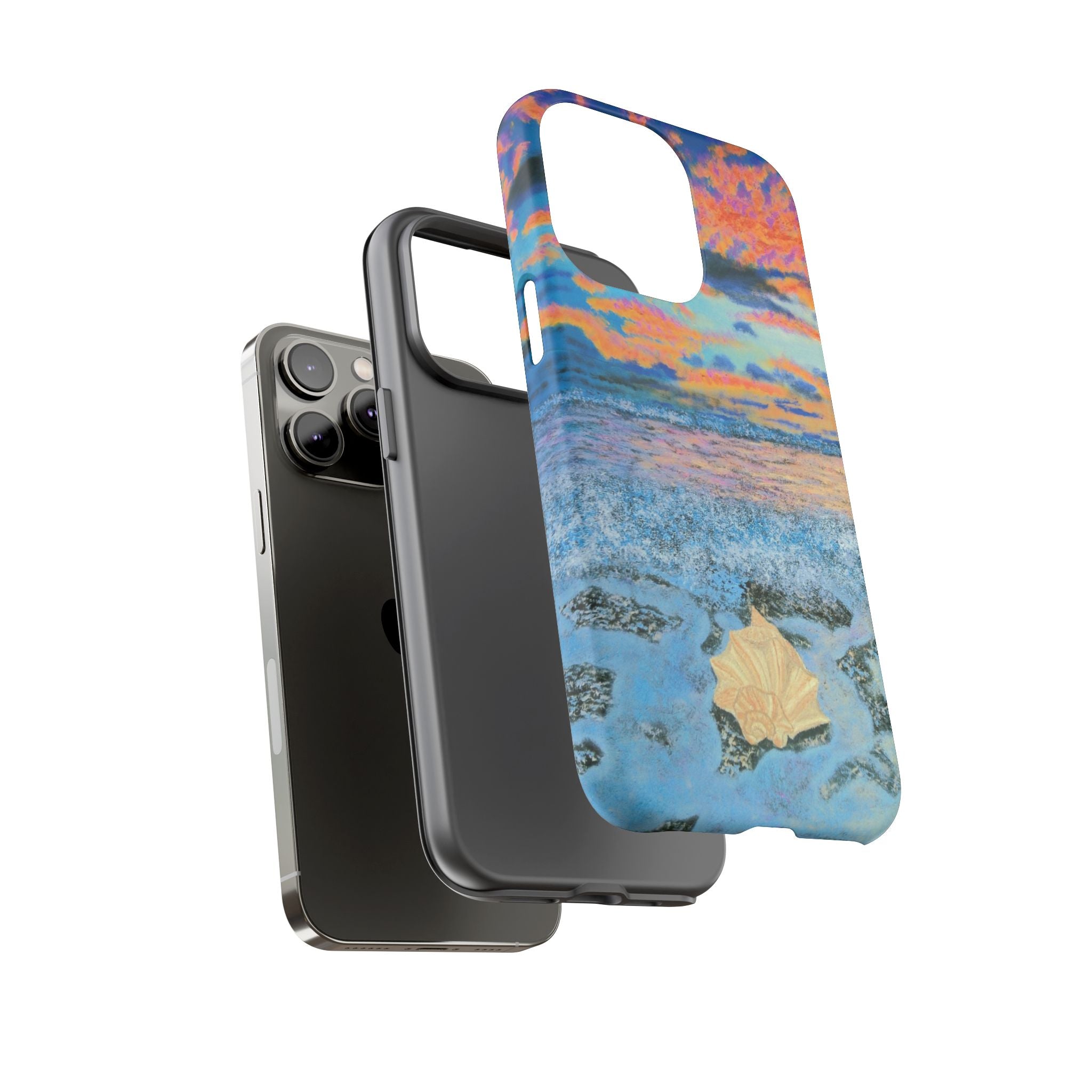 Beach Sunset Phone Case — Tropical Ocean Waves Protective iPhone Cover