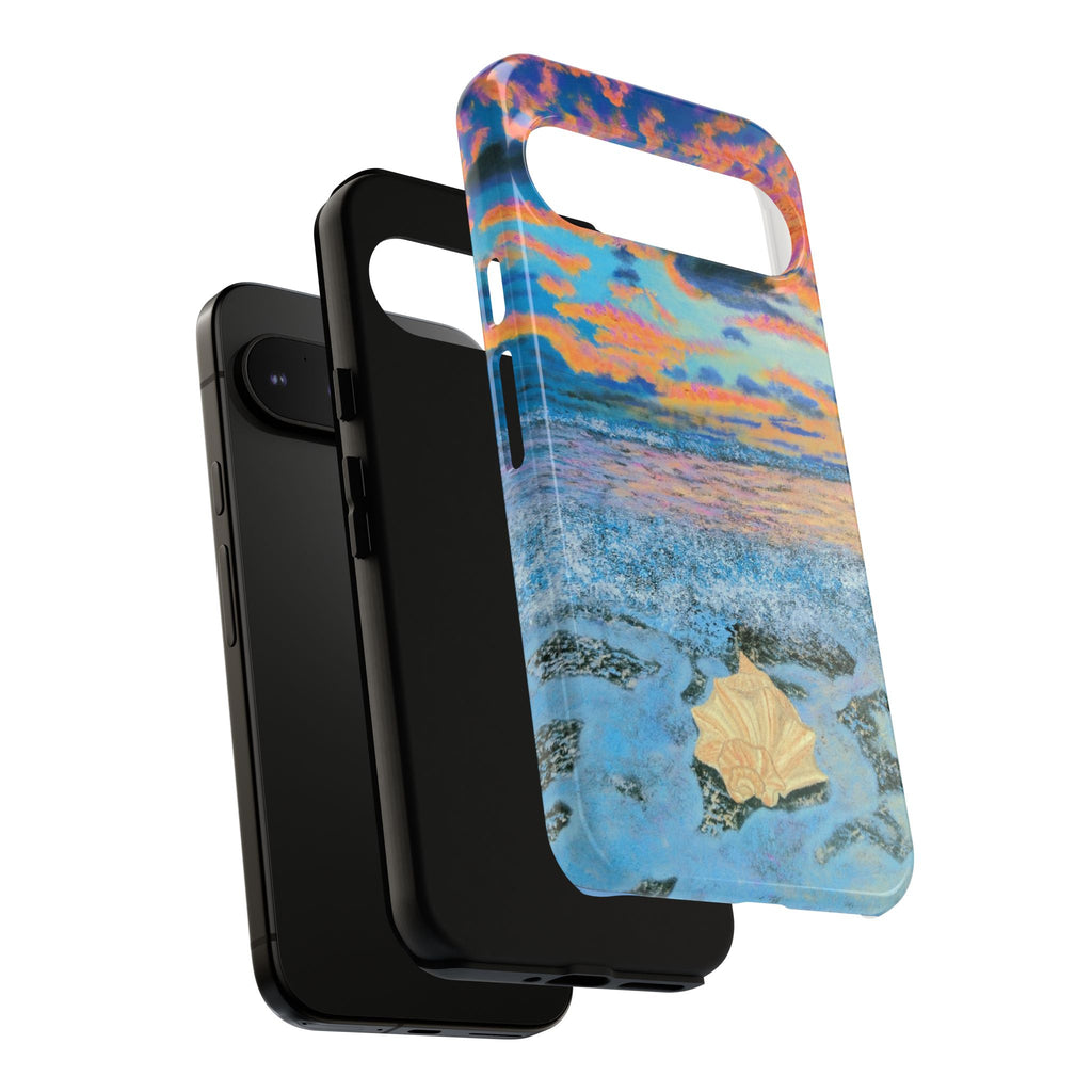 Beach Sunset Phone Case — Tropical Ocean Waves Protective iPhone Cover