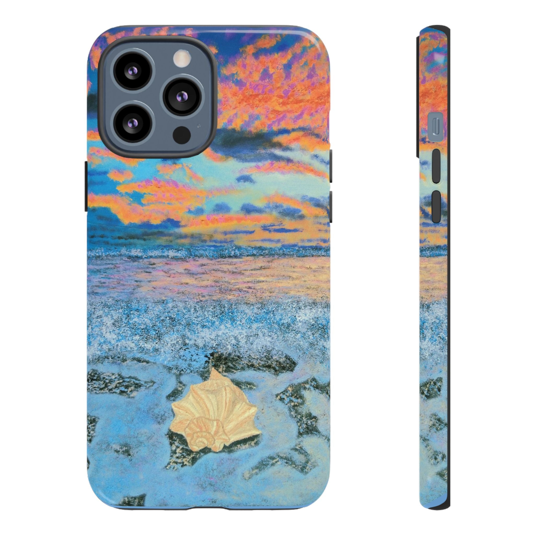 Beach Sunset Phone Case — Tropical Ocean Waves Protective iPhone Cover