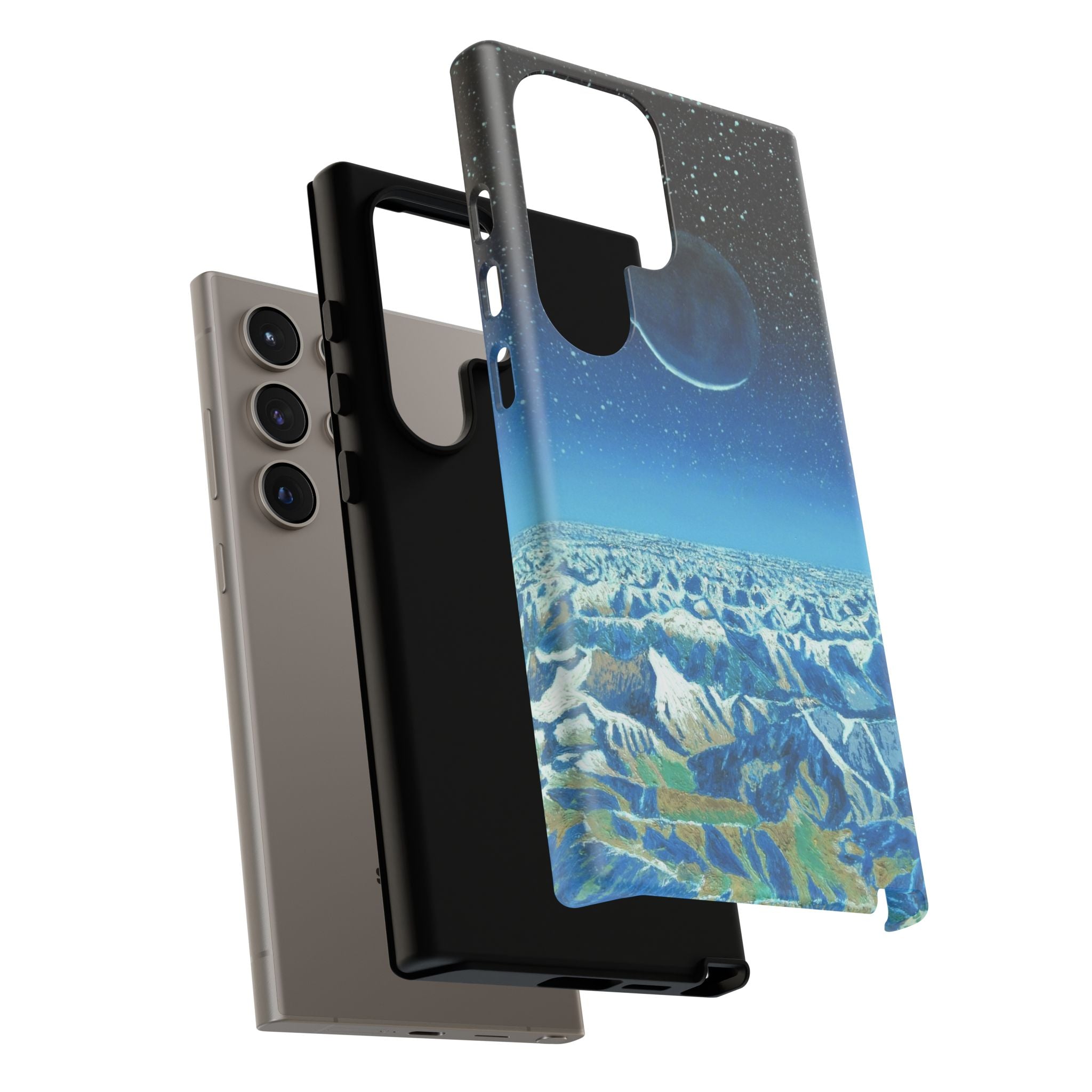 Moon- Himalayas Phone Case — Night Sky Crescent Moon Protective Tough Case