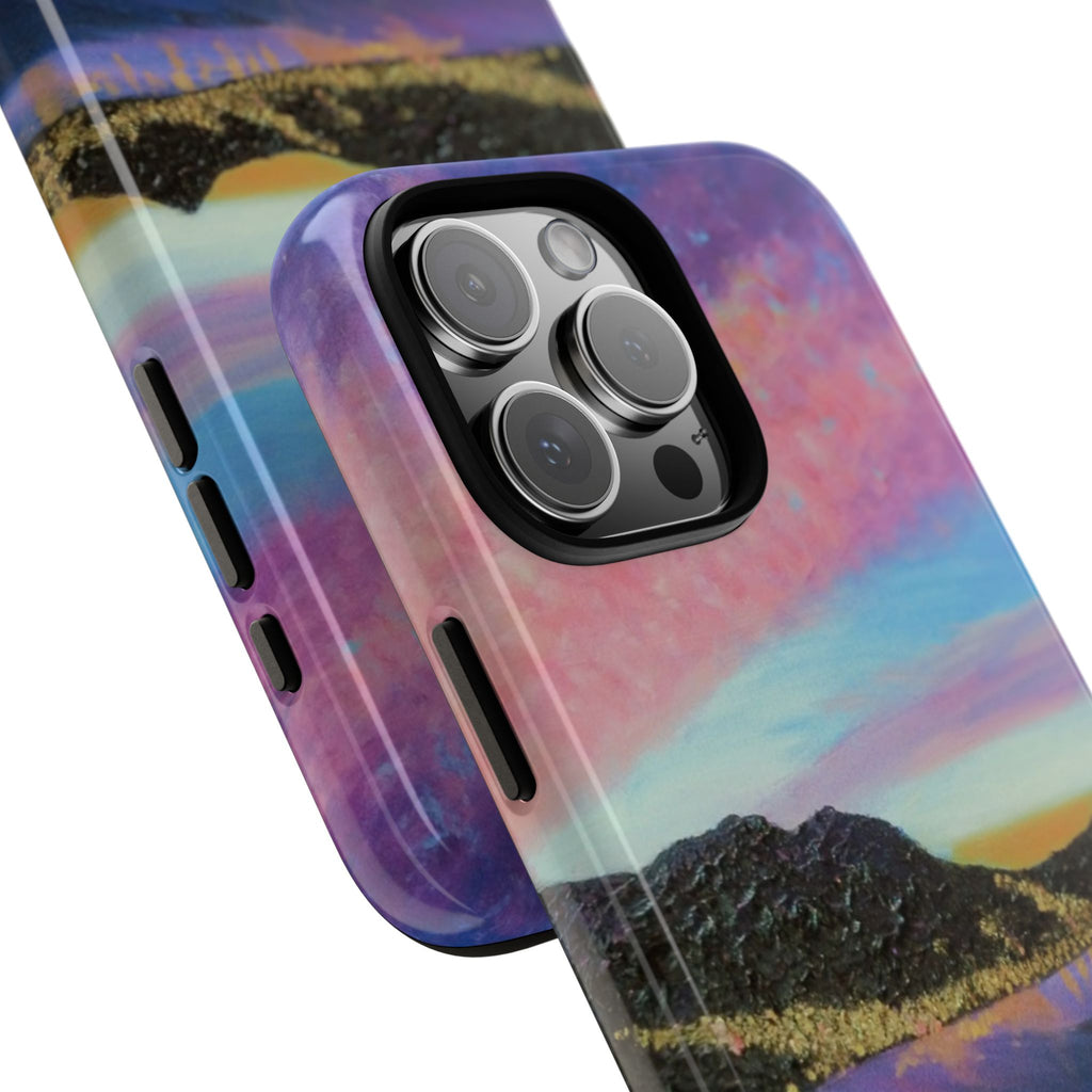 Sunset Mountain Landscape Phone Case — Colorful Sky Tough Case