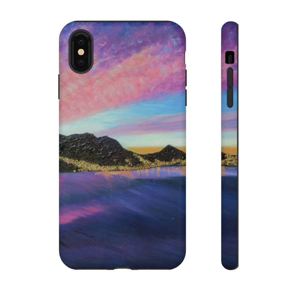 Sunset Mountain Landscape Phone Case — Colorful Sky Tough Case