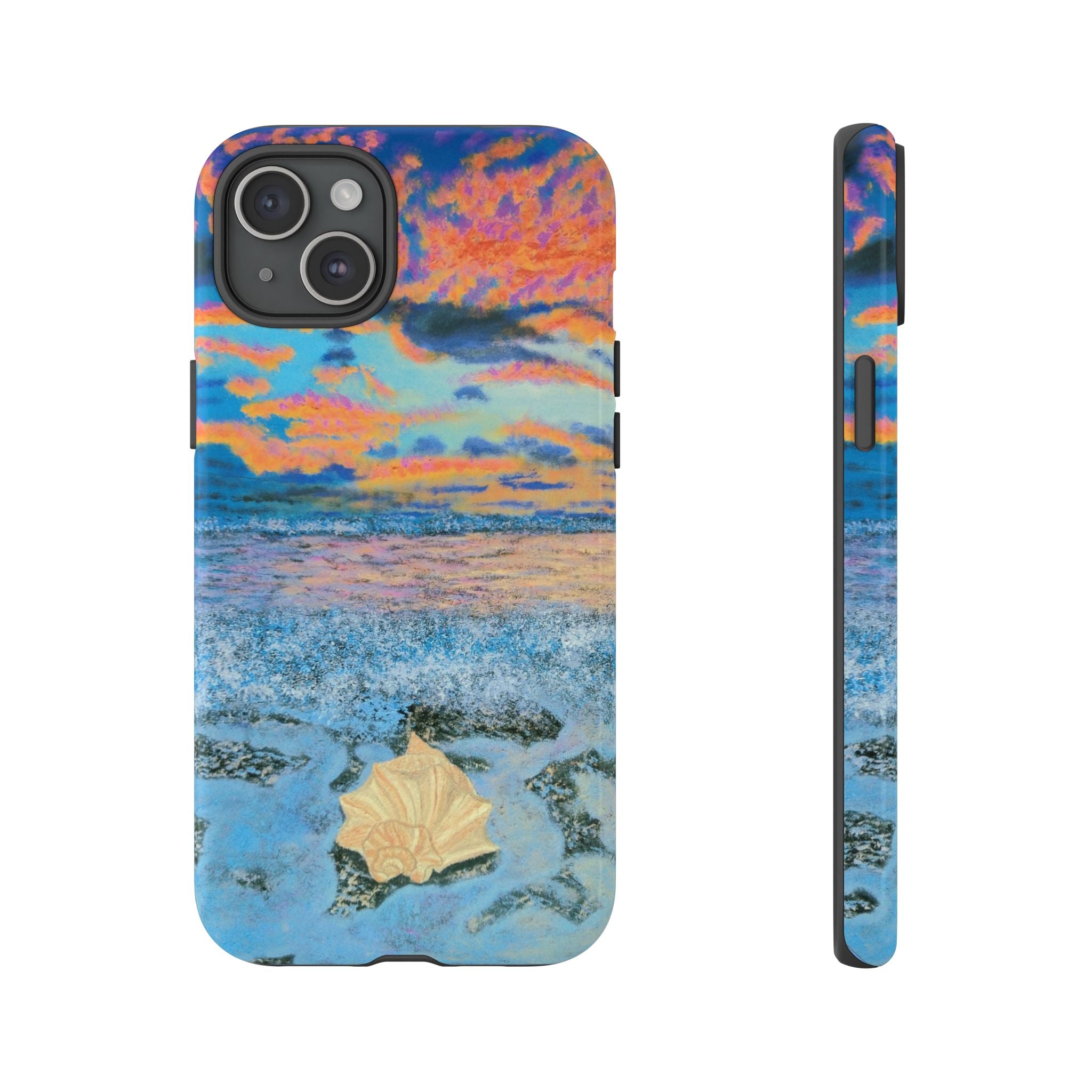 Beach Sunset Phone Case — Tropical Ocean Waves Protective iPhone Cover