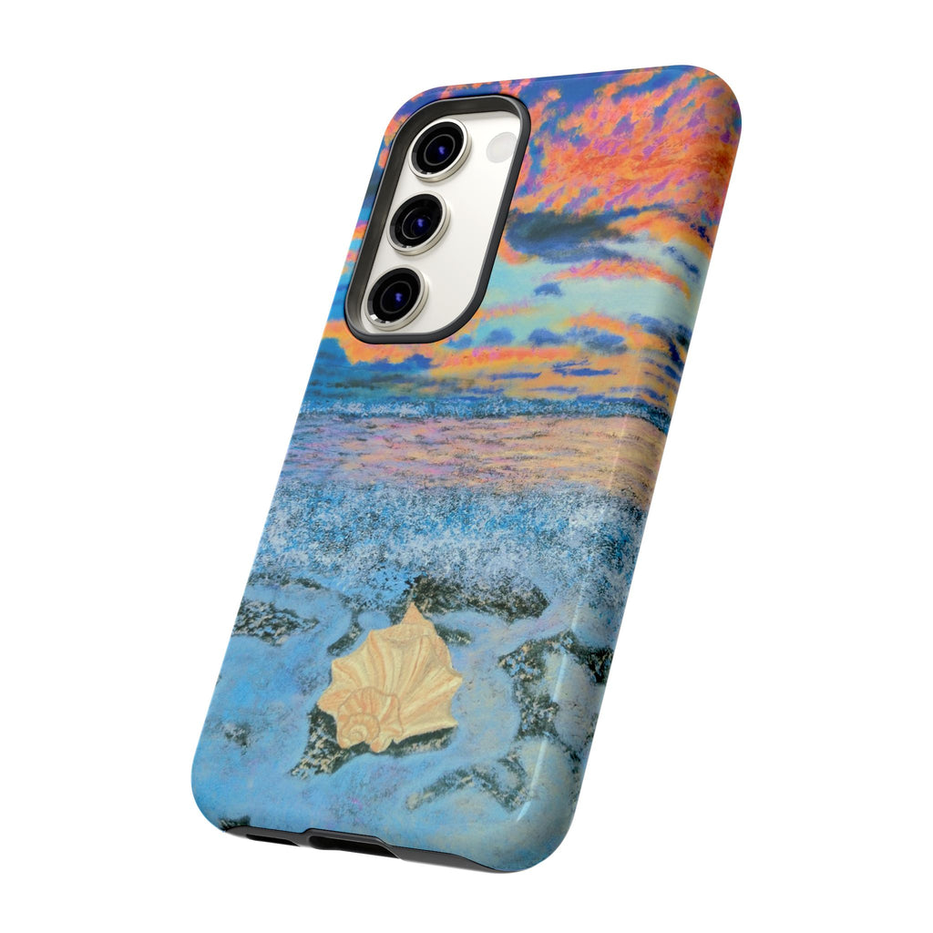 Beach Sunset Phone Case — Tropical Ocean Waves Protective iPhone Cover