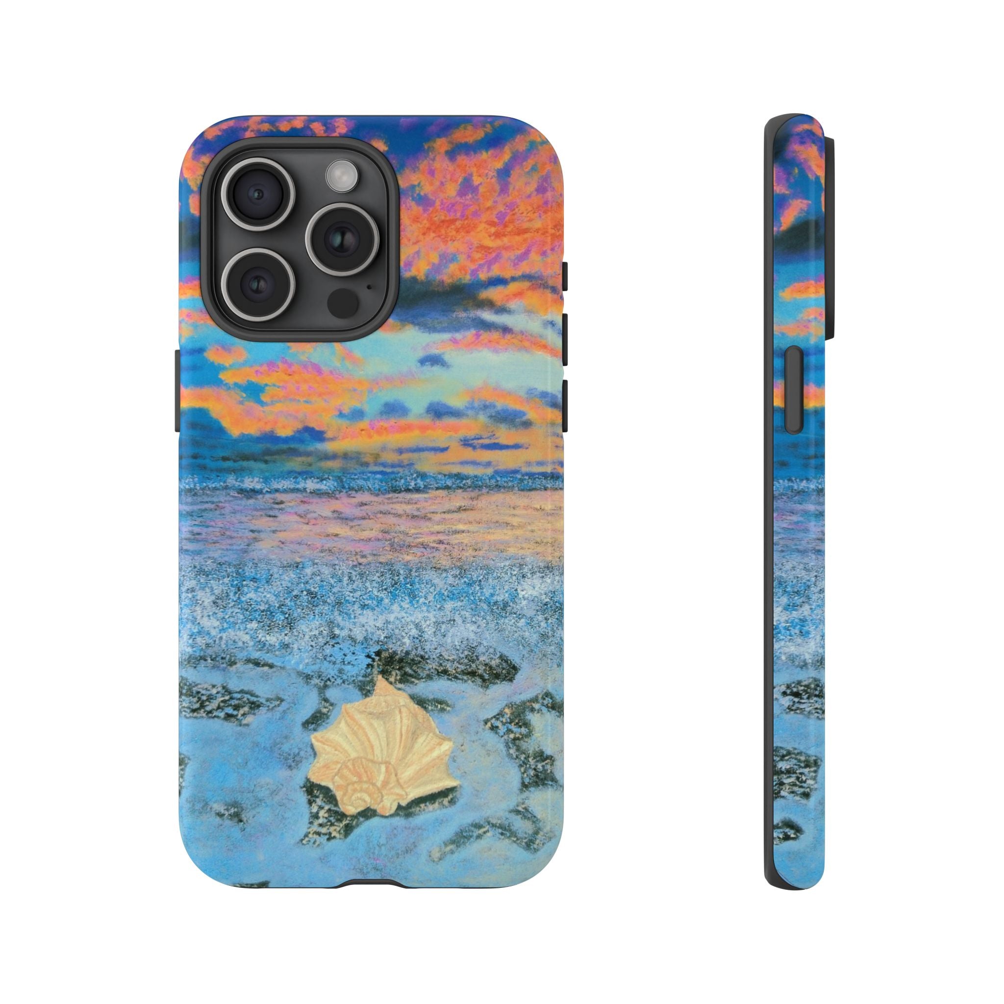 Beach Sunset Phone Case — Tropical Ocean Waves Protective iPhone Cover