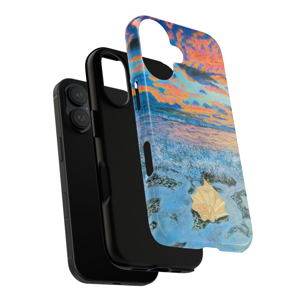 Beach Sunset Phone Case — Tropical Ocean Waves Protective iPhone Cover