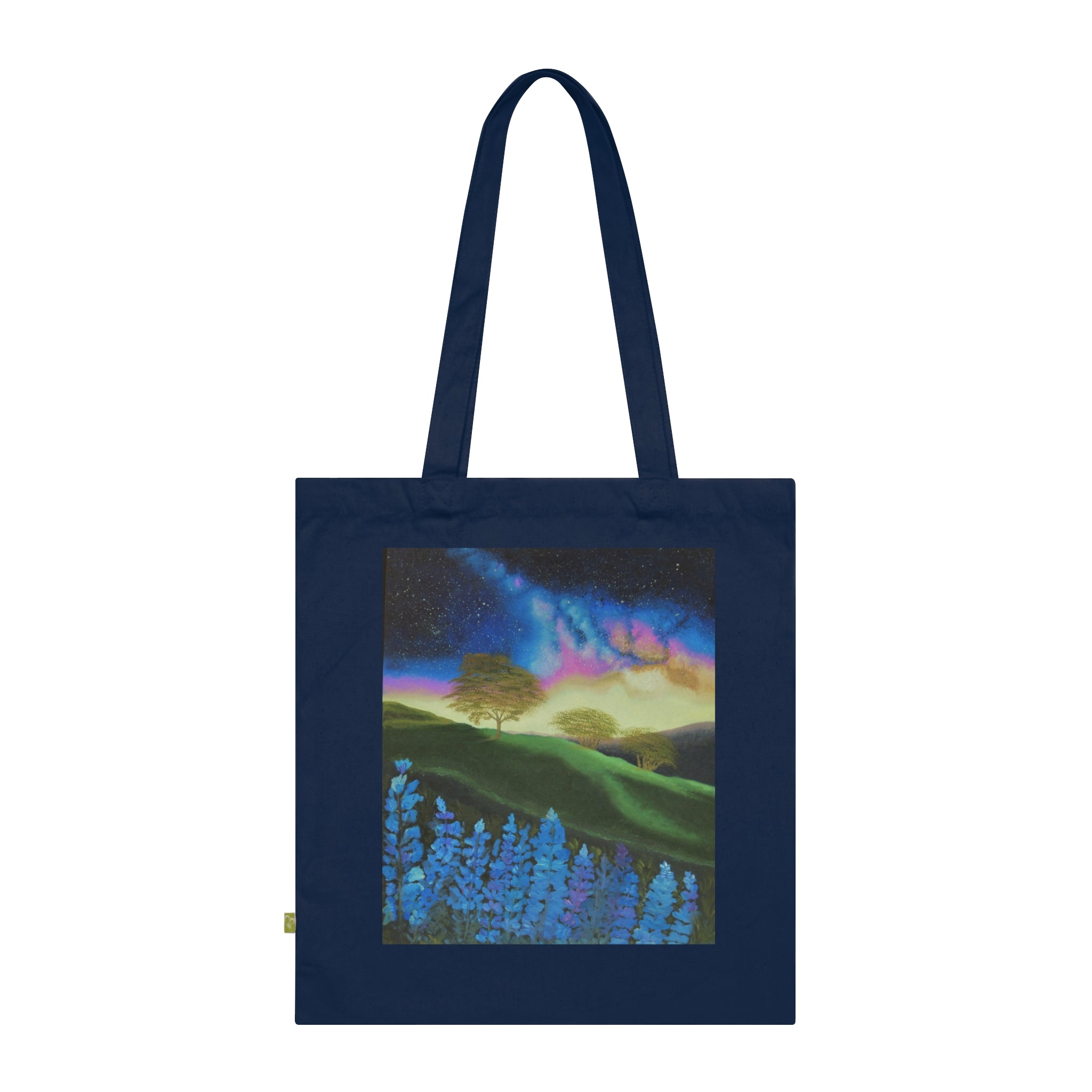 Aurora Night Landscape Tote Bag — Organic Cotton Eco Shopper