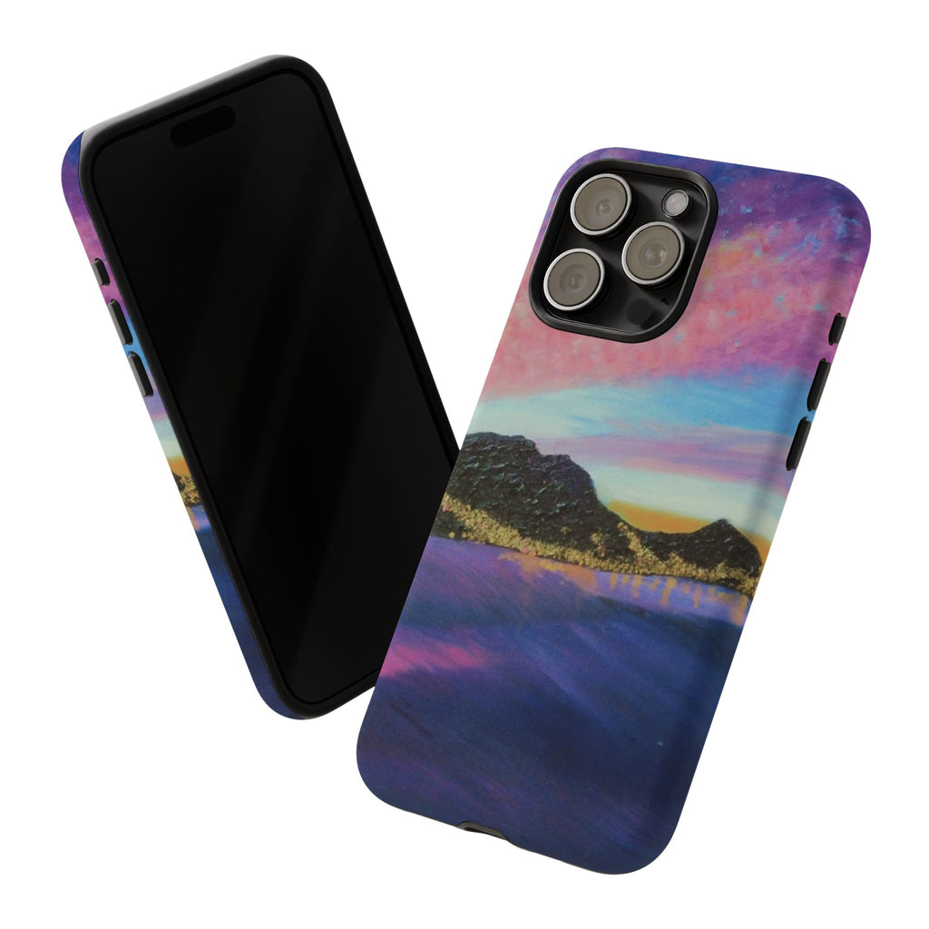 Sunset Mountain Landscape Phone Case — Colorful Sky Tough Case