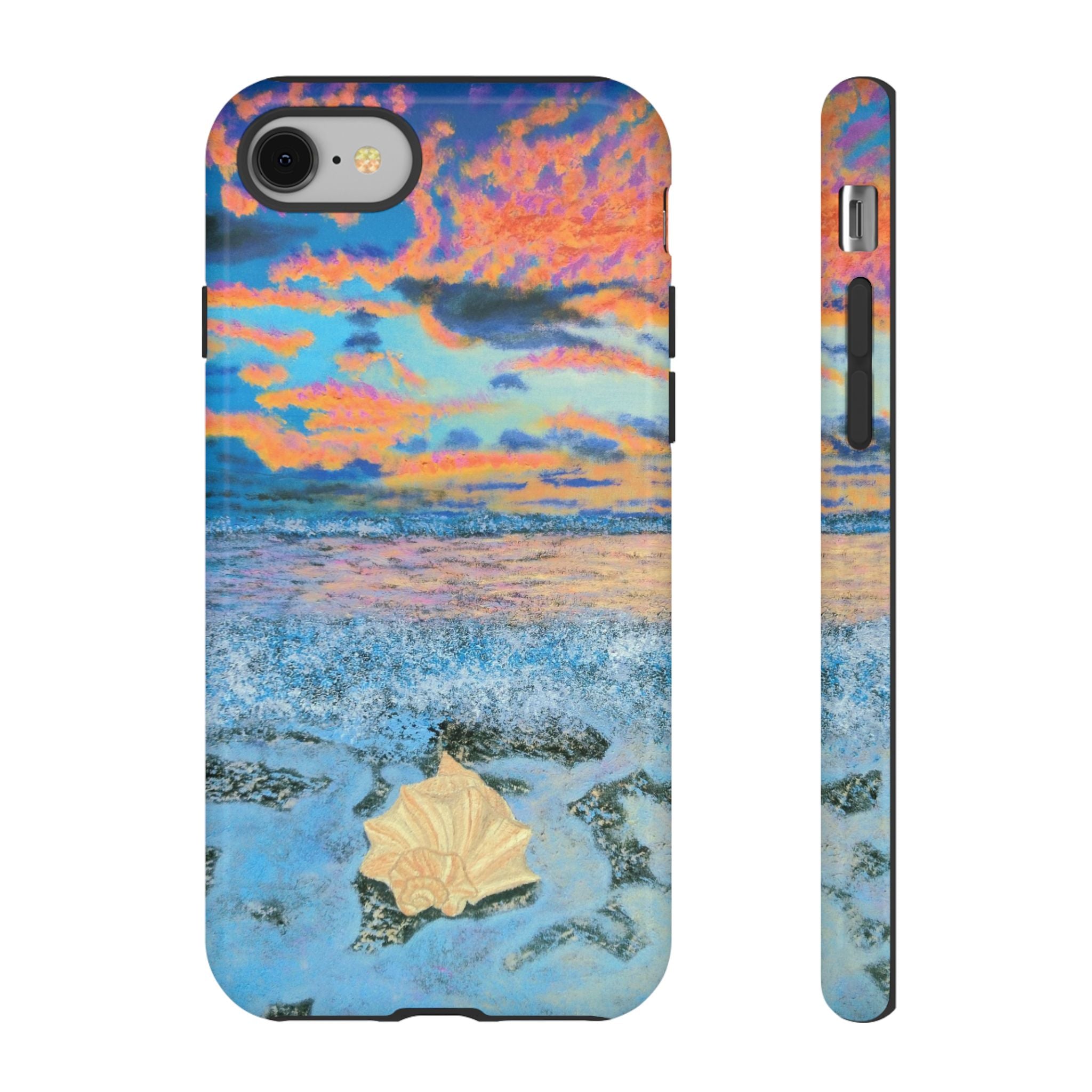 Beach Sunset Phone Case — Tropical Ocean Waves Protective iPhone Cover