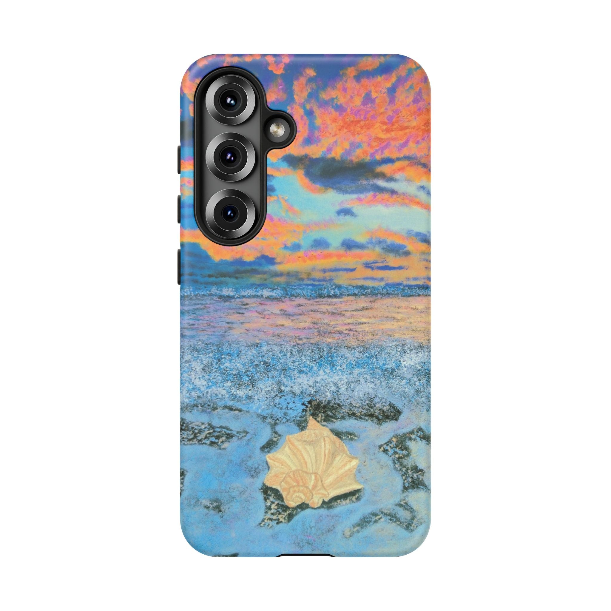 Beach Sunset Phone Case — Tropical Ocean Waves Protective iPhone Cover