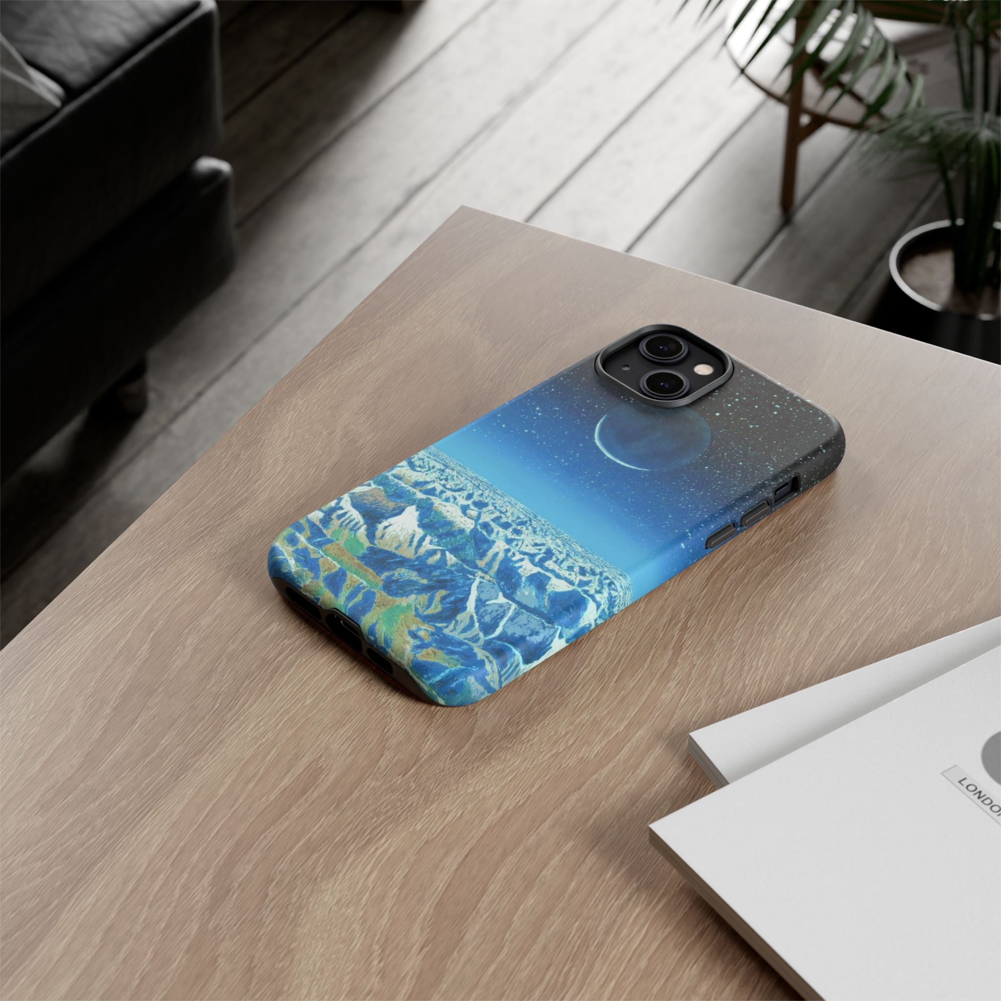 Moon- Himalayas Phone Case — Night Sky Crescent Moon Protective Tough Case