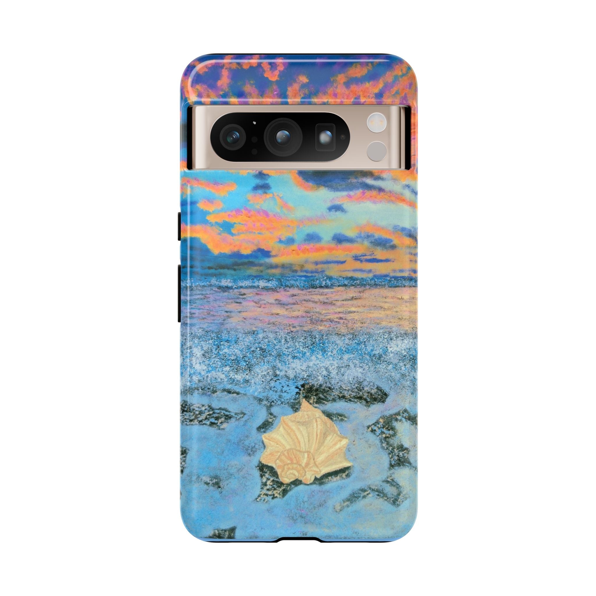 Beach Sunset Phone Case — Tropical Ocean Waves Protective iPhone Cover