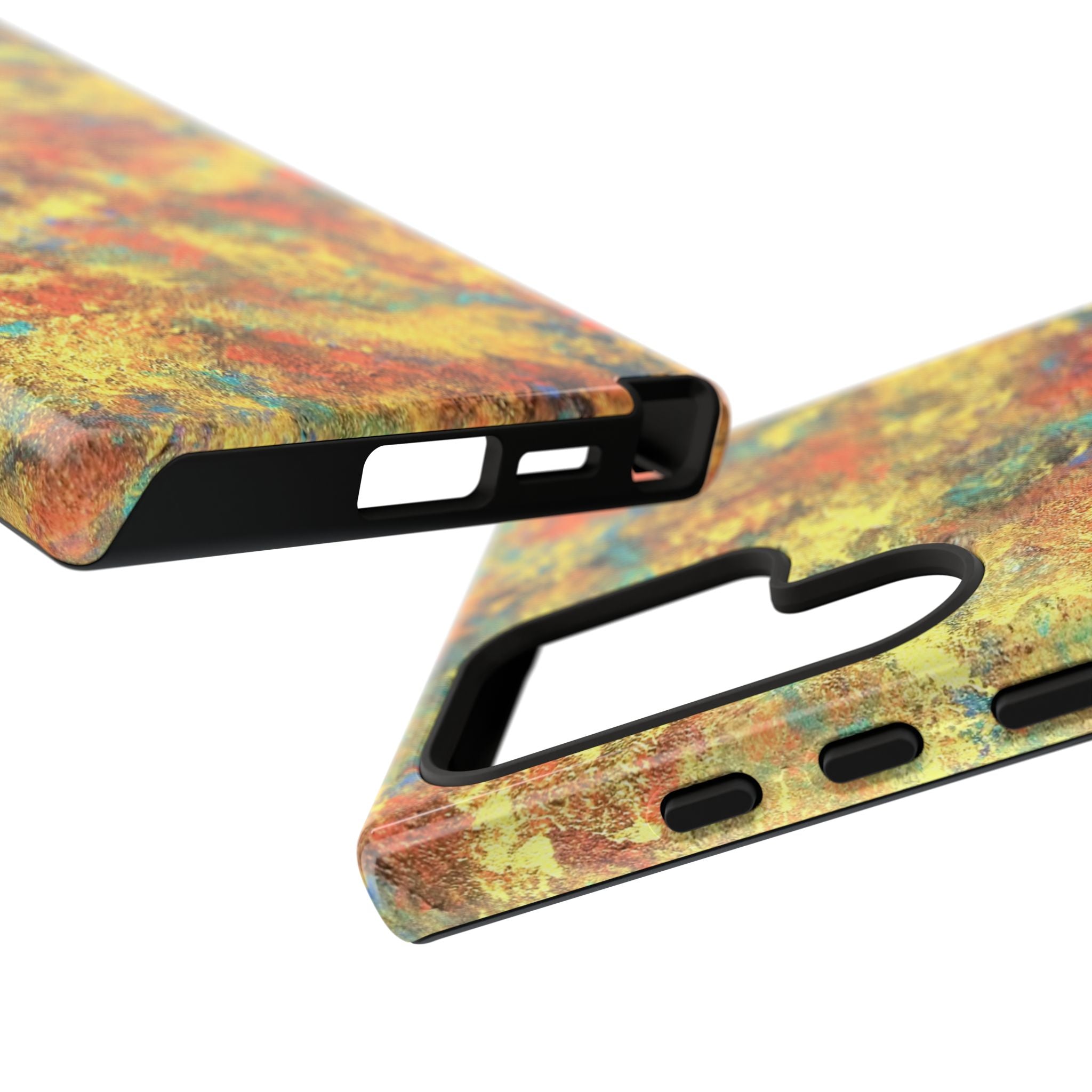 Abstract Autumn Marble Phone Case — Protective iPhone Cover with Warm Fall Colors