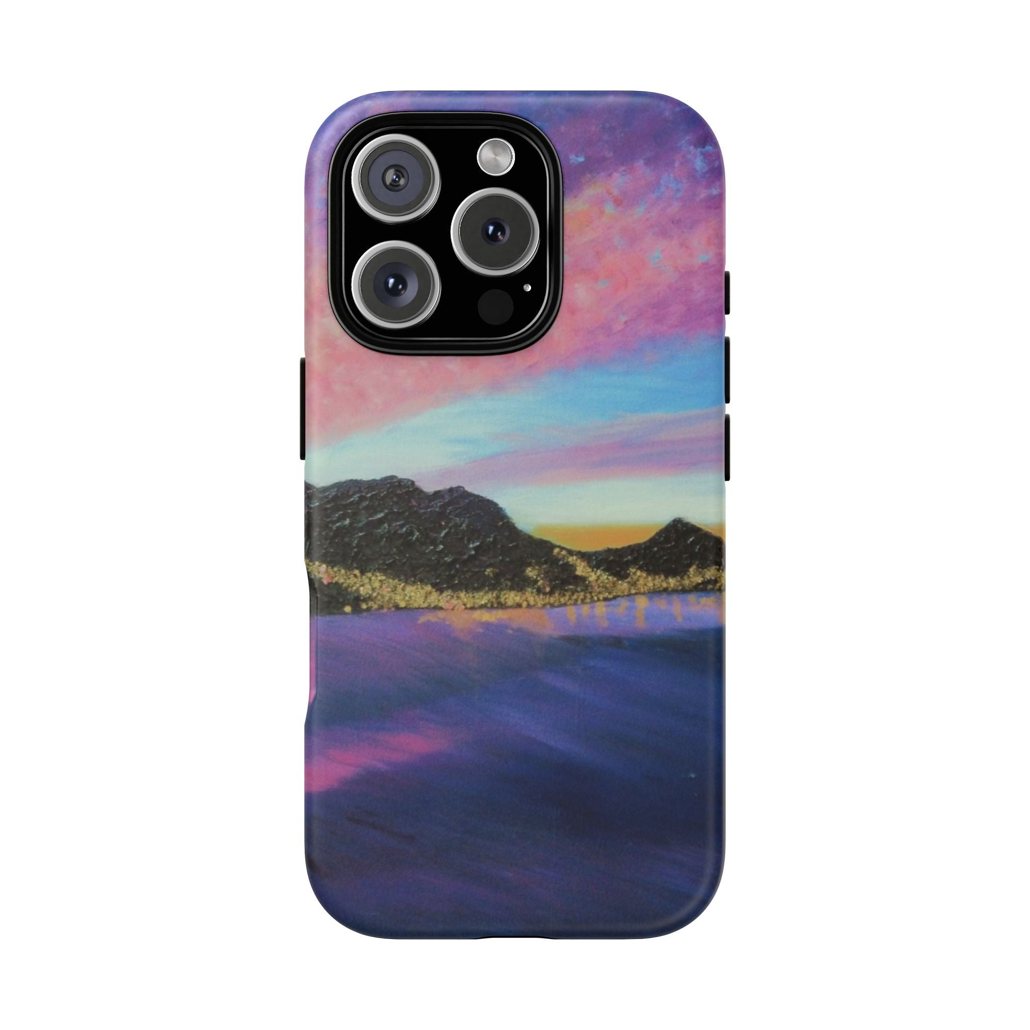 Sunset Mountain Landscape Phone Case — Colorful Sky Tough Case