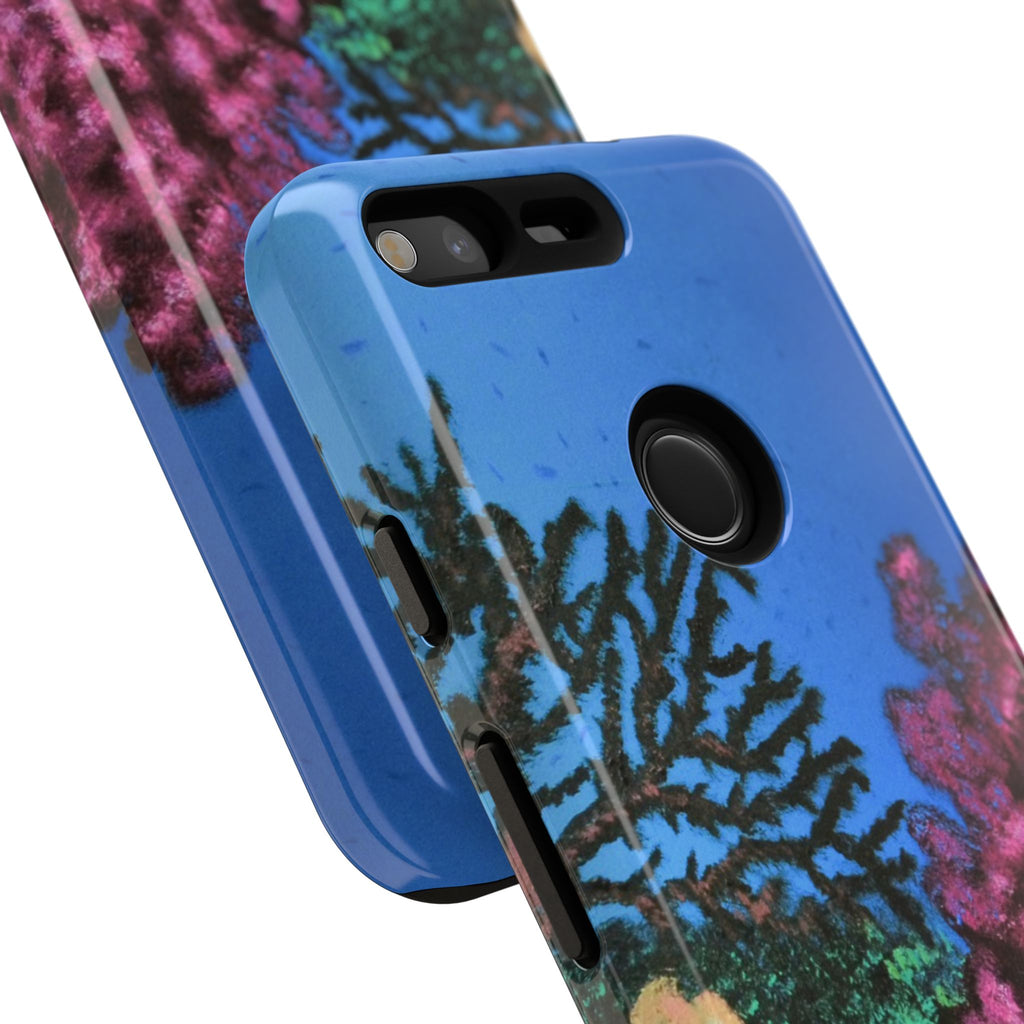 Coral Reef Tough Phone Case — Underwater Ocean Art iPhone Protector