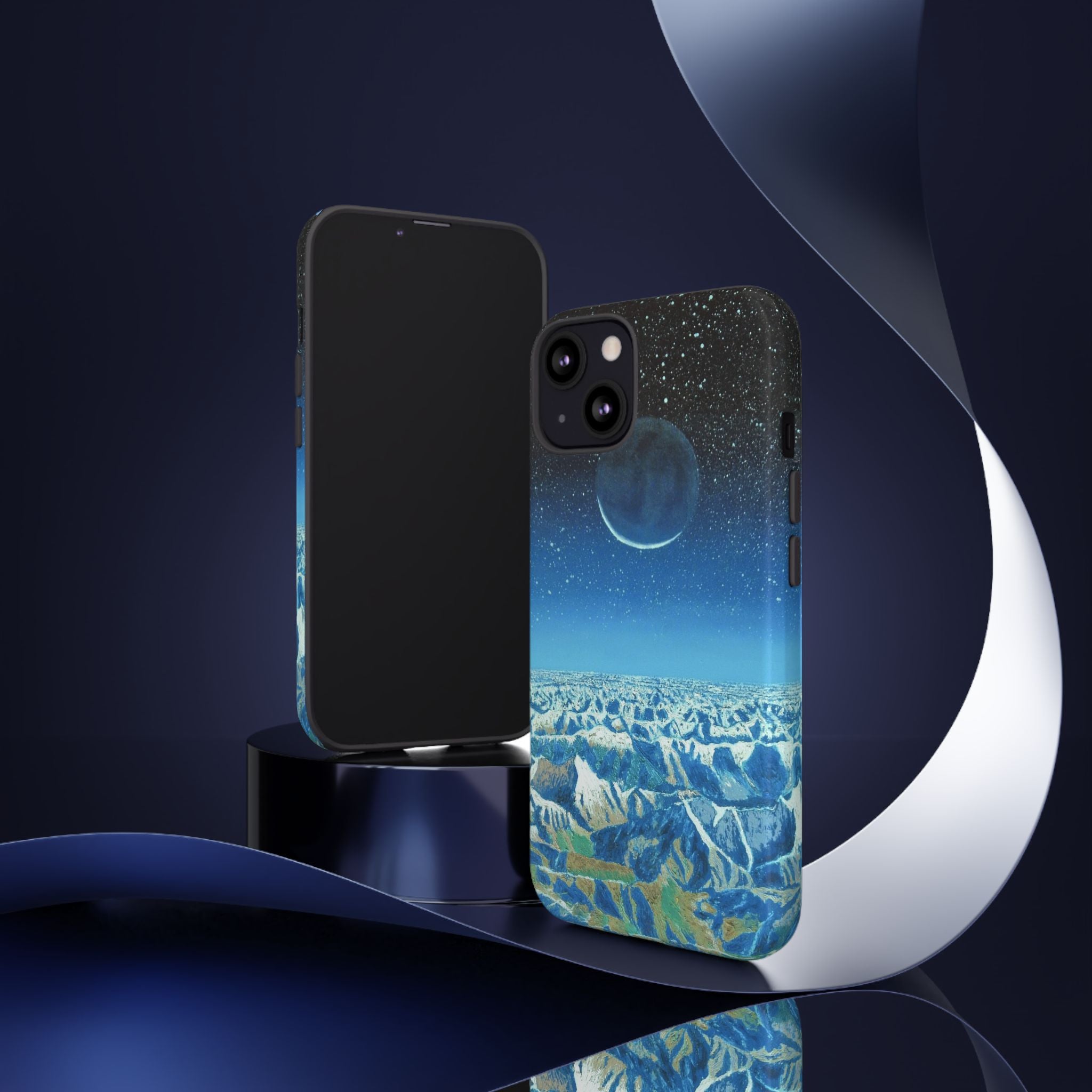Moon- Himalayas Phone Case — Night Sky Crescent Moon Protective Tough Case