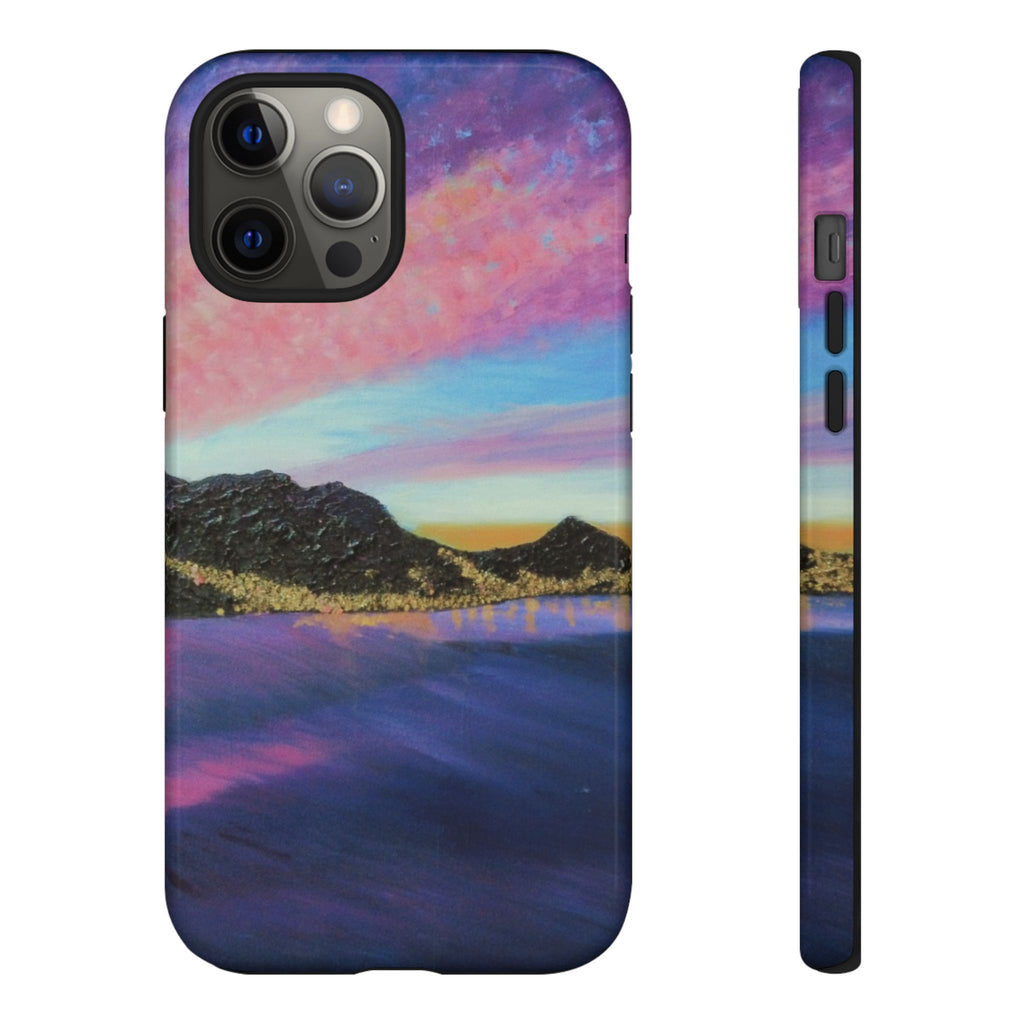 Sunset Mountain Landscape Phone Case — Colorful Sky Tough Case