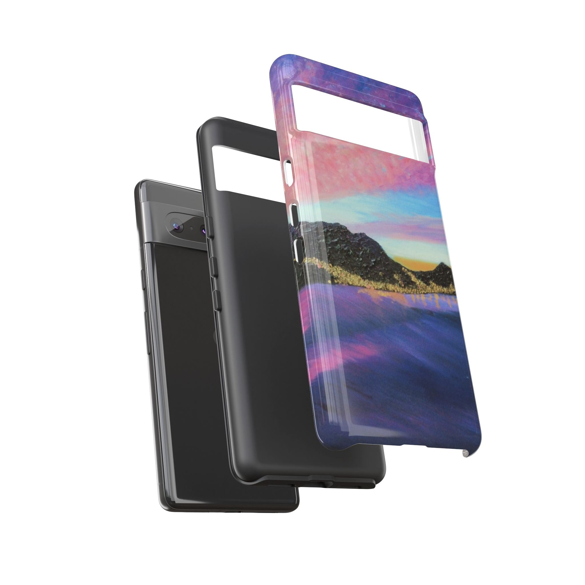 Sunset Mountain Landscape Phone Case — Colorful Sky Tough Case