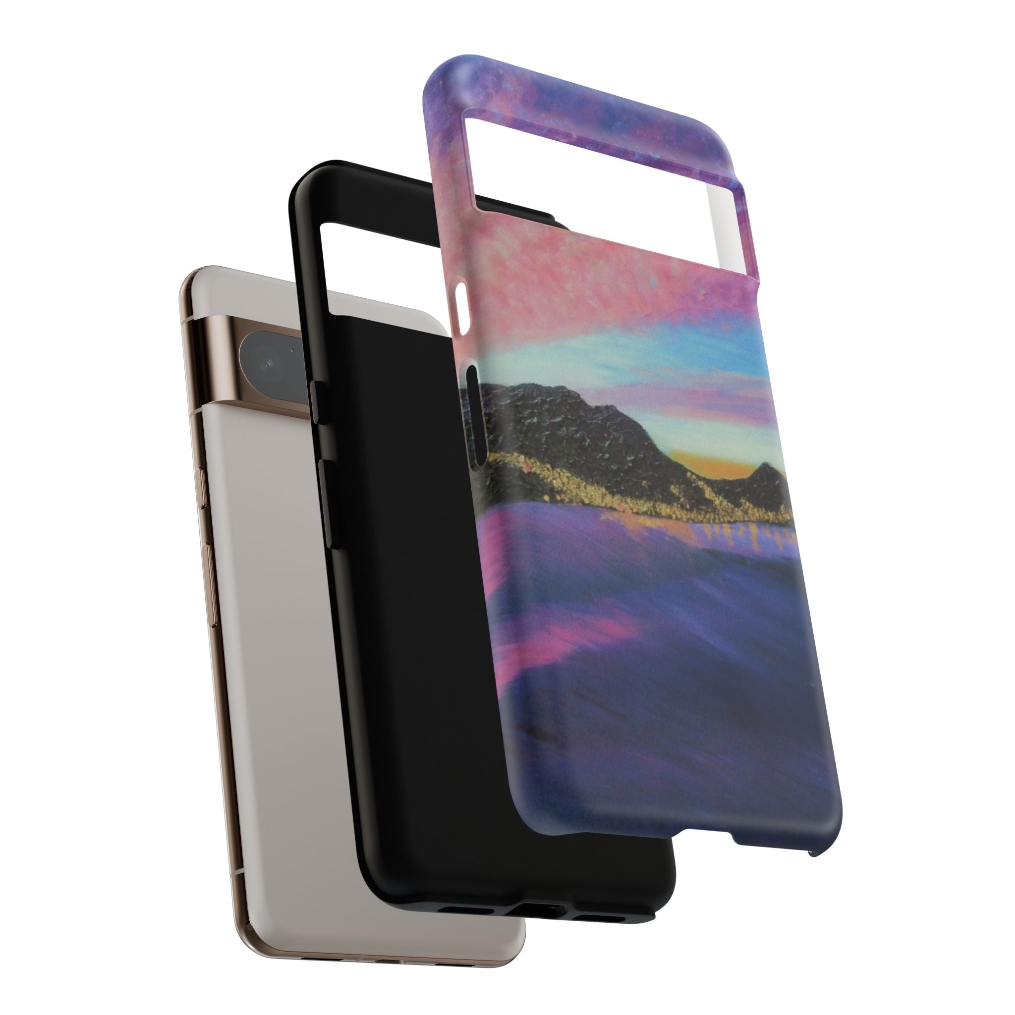 Sunset Mountain Landscape Phone Case — Colorful Sky Tough Case