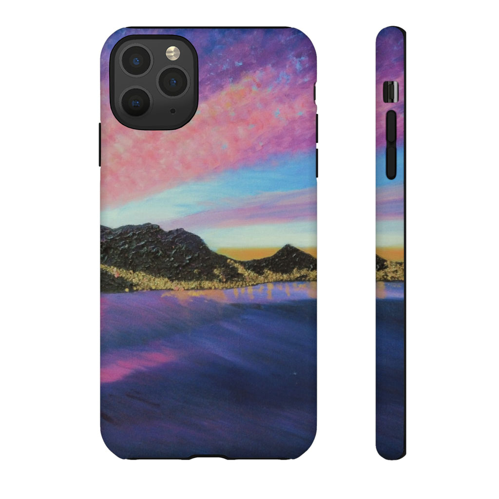 Sunset Mountain Landscape Phone Case — Colorful Sky Tough Case