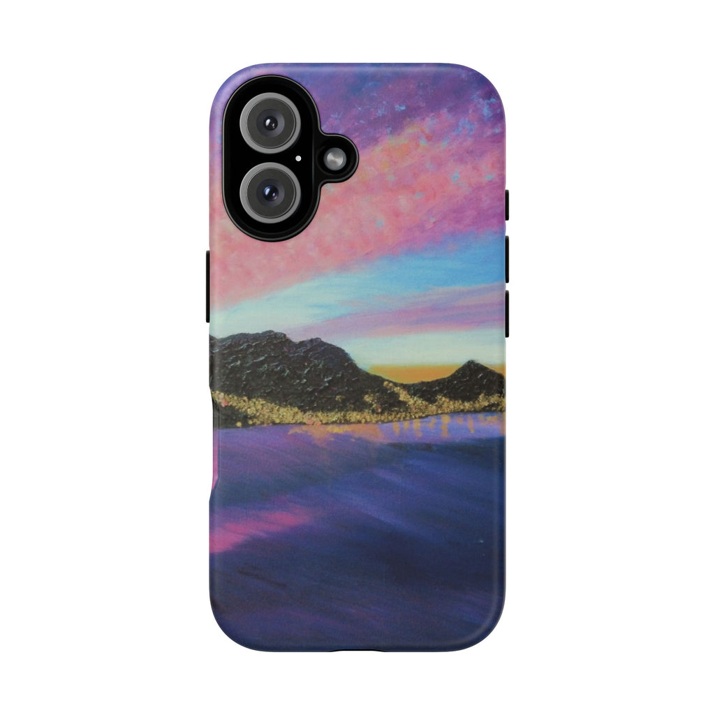 Sunset Mountain Landscape Phone Case — Colorful Sky Tough Case